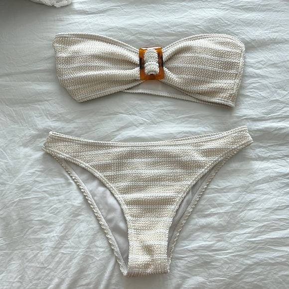Other - Striped strapless bikini